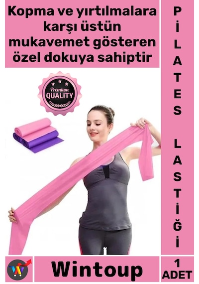 Pilatesbandı Lateks Egzersiz Lastiği Profesyonel Esnek Mukavemetli Kardiyo Ekipmanı Pilates Bandı Çok Renkli