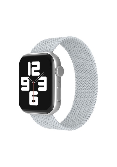 Apple Watch 38mm Uyumlu Ayarlı Solo Silikon Kordon - Beyaz