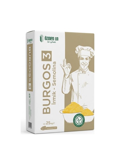Özmen Un Burgos No: 3 İrmik / Semolina 25 Kg