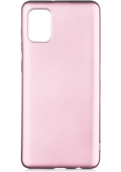 Kilifone - Samsung Uyumlu Galaxy A02s - Kılıf Mat Renkli Esnek Premier Silikon Kapak - Rose Gold