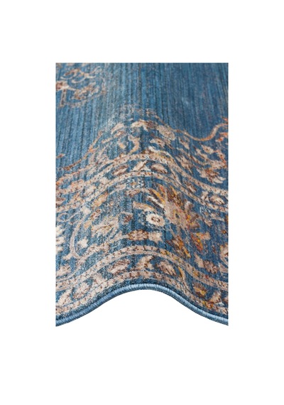 Hoom Rugs Petra 18 Mavi Makine Halısı Mavi