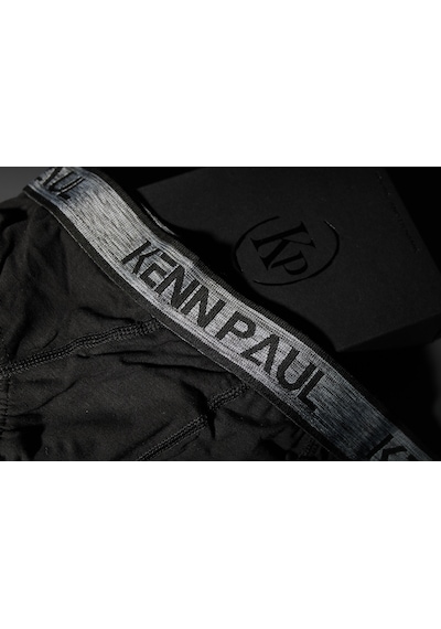 Kp Erkek Düz Pamuklu Siyah Boxer Slip Boxer Siyah