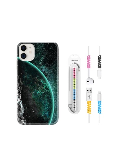 Apple Uyumlu iPhone 12 Mini Kılıf Kablo Koruyuculu Green World 1856