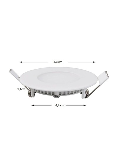 Cata Ct-5144 3w Günışığı Led Panel Spot Metal Kasa, 10 Adet Diğer