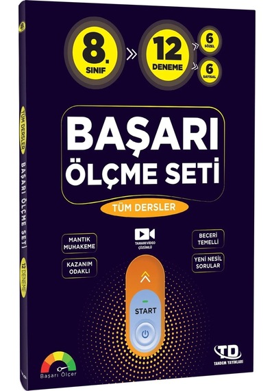 8. Sınıf Tüm Dersler Başarı Ölçme Seti 12 Deneme Sınavı Tandem Yayınları