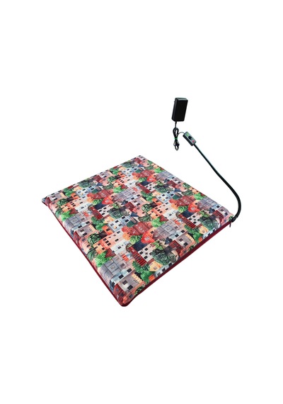 Kedi Minderi Isıtmalı Model 45x45cm 12v Adaptörlü Su Geçirmez Kdtes22