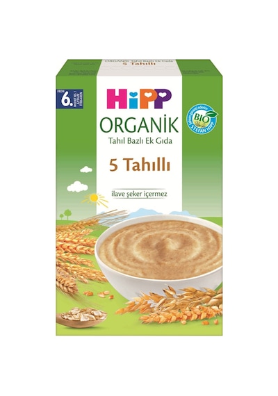 Organik 5 Tahıllı Tahıl Bazlı Kaşık Maması 200 Gr