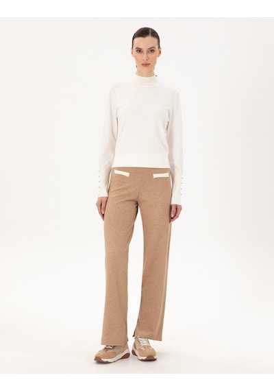 Pierre Cardin Kadın Bej Pantolon Triko 50291033-vr011 Bej