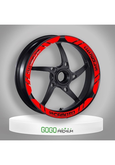 Cf Moto Uyumlu Kırmızı 1 Set Jant Şeridi