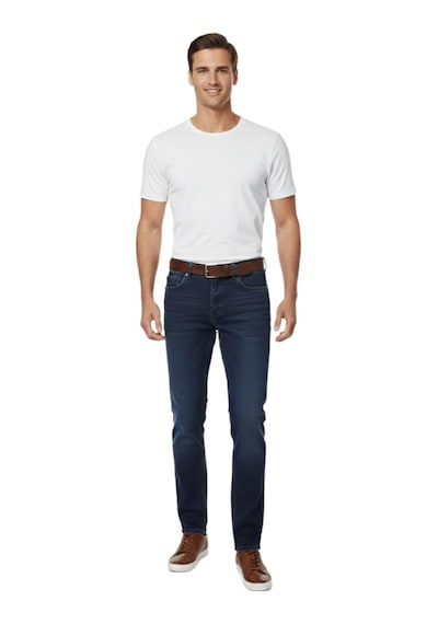 Erkek Comfort Fit Jeans Pantolon 1601 Bgl-st04969 Açık Lacivert