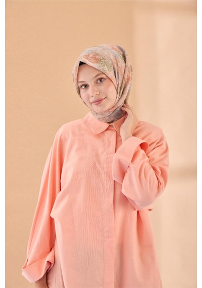 Silk Home Soft Eşarp 73095-07 Yavruağzı, Yeşil, Gri, Somon