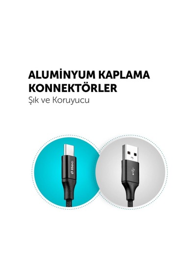 Alumicable Xl Usb-a - Usb-c Şarj Kablosu 2mt Diğer
