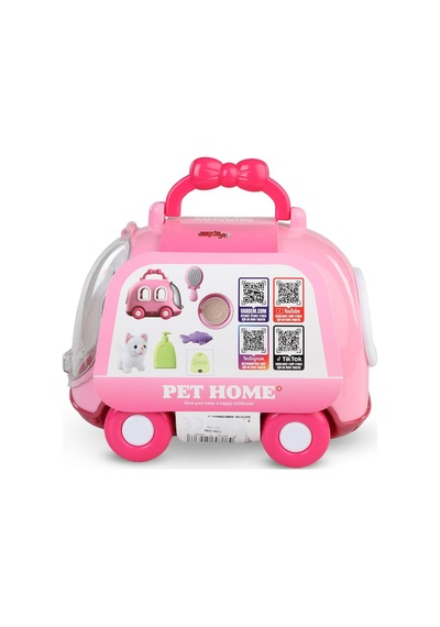 Vardem Tasıma Cantalı Seslı Hareketlı Kedı - Pembe