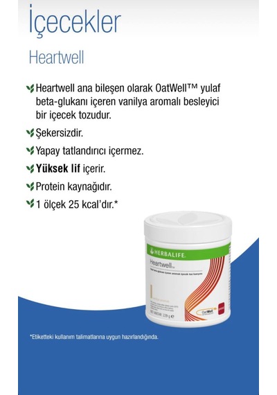 Herbalife Heartwell Beta Glukan Lif Desteği 3'lü Paket