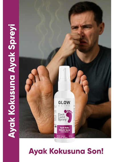 Glow Whıte Ayak Koku Giderici Sprey 100 Ml Okaliptus & Nane Yağı Içerikli