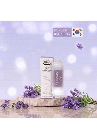 Spavely Duş Filtresi Gül Esanslı - Premium Aromaterapik Klor Ve Kireç Karşıtı, Kokulu, C Vitaminli 200 Ml Lavanta