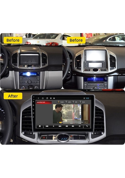 CHEVROLET CAPTİVA ANDROİD MULTİMEDYA CARPLAY 2012-2016 9 İNC HD IPS EKRAN 4GB/64GB KAMERA HEDİYELİ
