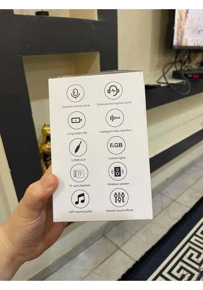 K31 Bluetoothlu Işıklı Mikrofonlu Hem Karaoke Hemde Hoparlör Bir Arada