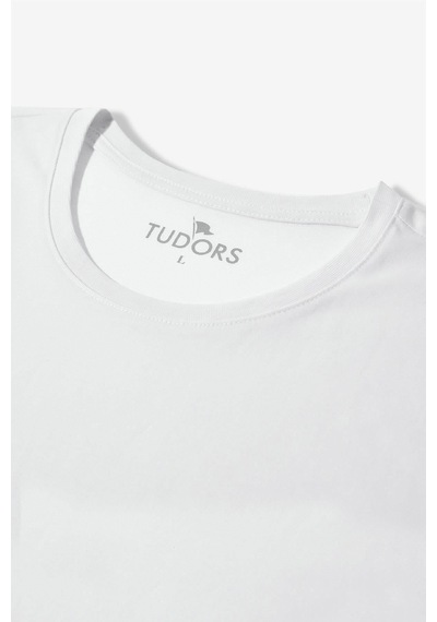 Tudors Unisex 2'li Paket Beyaz-lacivert Slim Fit Dar Kesim Pamuk Bisiklet Yaka Tişört-31311 Çok Renkli XS Tudors Unisex 2'li Paket Beyaz-lacivert Slim Fit Dar Kesim Pamuk Bisiklet Yaka Tişört-31311 Çok Renkli XS
