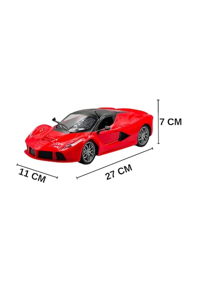 Uzaktan Kumandalı Işıklı Spor Araba - 1:16 Büyük Boy Açılır Kapı Ve Bagajlı Oyuncak Araba Kırmızı Ferrari