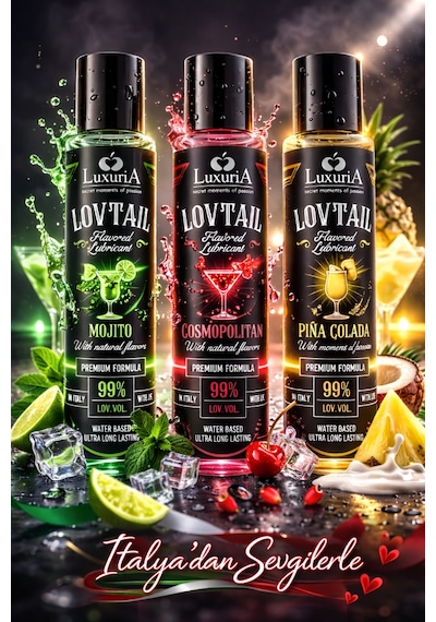 Luxuria Lovtail Kokteyl Keyfi Aromalı Kayganlaştırıcı Jel Seti
