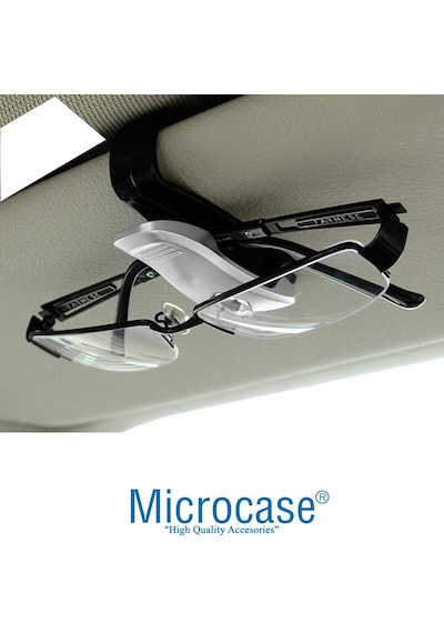 Microcase Araç Içi Mandallı Gözlük Tutucu Klips Gümüş - Al2994 (548235777)