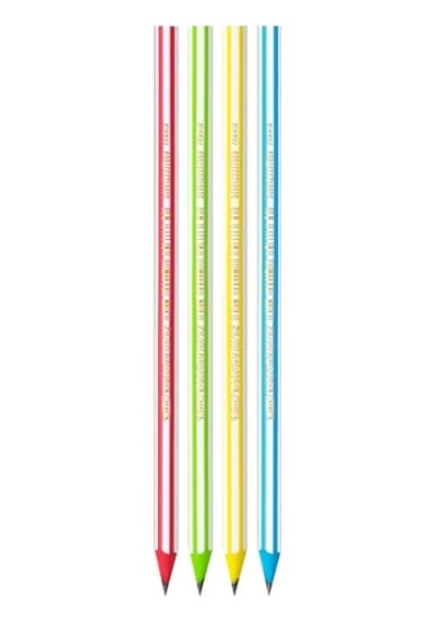 Bıc Evolution Stripes Kurşun Kalem, 12'li Kutu 124-Pembe