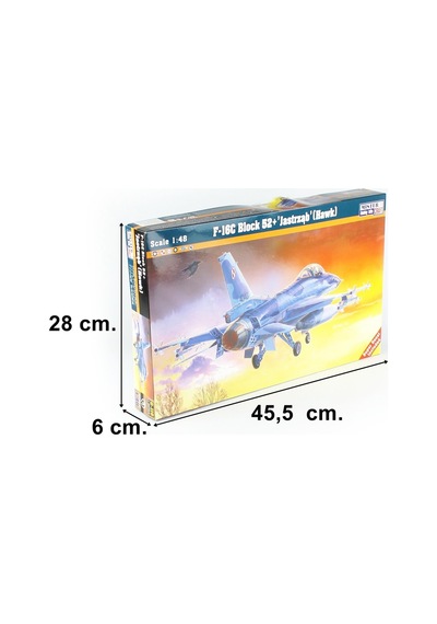 Mistercraft G116 1/48 F-16c Block 52 + Jastrzab Hawk Savaş Uçağı Plastik Model Kiti
