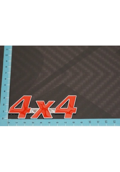 4X4 Arazi Suv Pickup Bagaj Krom Metal 3M 3D Yazı Logo Amblem (548523054)