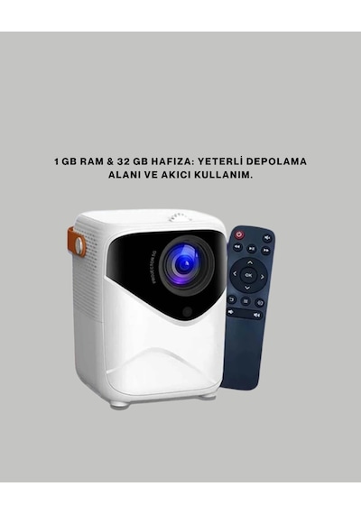 Ultra Hd Çözünürlüklü Taşınabilir Projektör 1920x1080 Piksel Görüntü Kalitesi Yeni Nesil 05584259
