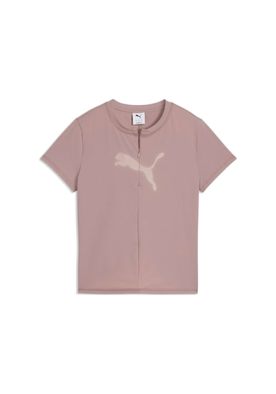 Puma Dare To Kadın Fermuar Detaylı Dar Kesim Tişört 634600 88 Bej