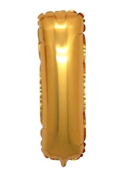 I Harf Folyo Balon Altın Gold 100 CM Doğum Günü. Yaş Günü. Parti