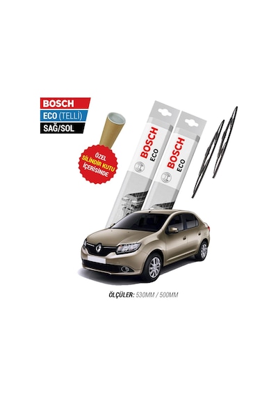 Bosch Eco Renault Symbol Silecek Takımı (2013-2016)