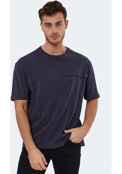 Slazenger KAURI IN Oversize Erkek Tişört Antrasit