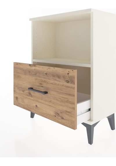 Arges Komodin Tek Çekmeceli 60x30x80 Aytaşı-çam Aytaşı
