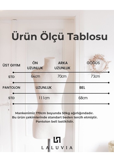 Laluvia Camel Kapüşonlu Triko Takım - 0511