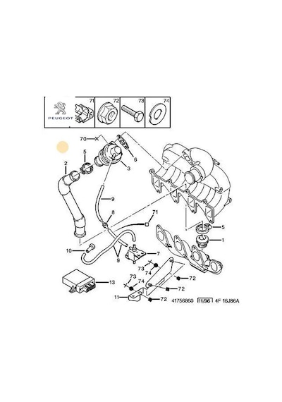 Manifold Borusu Dj5t Peugeot 1628.9e