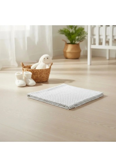 Elegancehome Babysoft %100 Pamuk Müslin Bebek Battaniyesi 110x110 Cm Beyaz