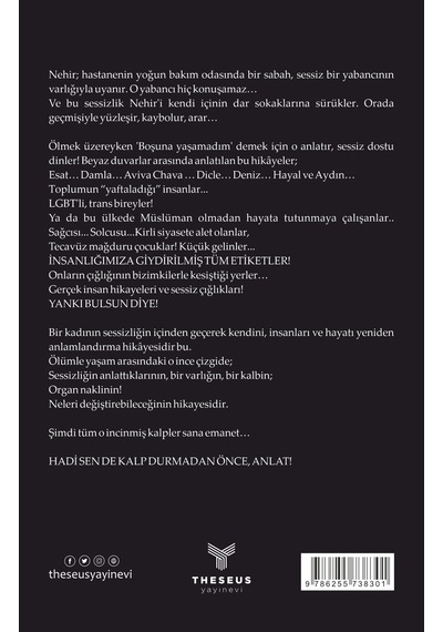 Kalp Durmadan Önce, Anlat - Ayşegül Bektaş Aksoy - Theseus Yayınevi