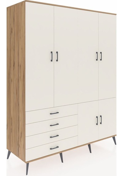 Kronos Gardrop 7 Raflı 4 Çekmeceli Tek Askılı 176x59x221 Çam-aytaşı Aytaşı Kronos Gardrop 7 Raflı 4 Çekmeceli Tek Askılı 176x59x221 Çam-aytaşı Aytaşı