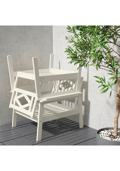 Ikea Bondholmen Tekli Bahçe Koltuğu, Beyaz-bej