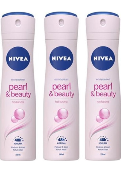 Nıvea Deodorant Bayan 150 Ml Pearl Beauty 3 Adet
