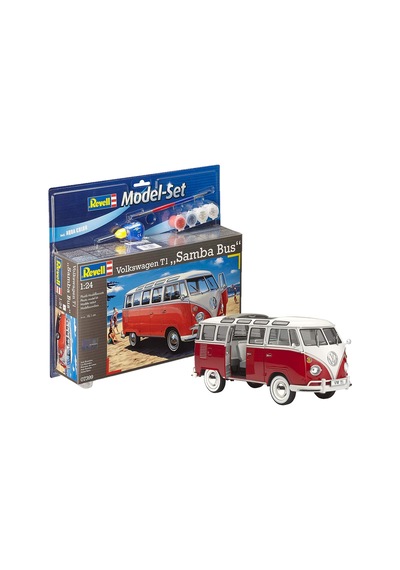 Revell Volkswagen T1 Samba Bus Boyalı Set - 7399 - 1/24