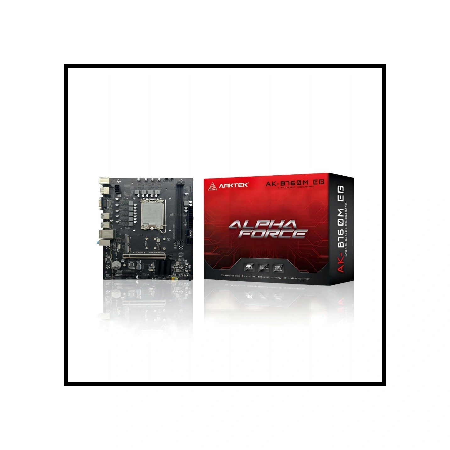 Arktek Alpha Force, Ak-b760m Eg, 2xddr5, 2x M.2, D-sub, Hdmı, Dp, 12-13.14.nesil, Lga1700 Soket, Ana