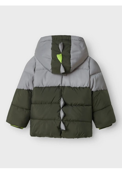 Name It Nmmmorten Puffer Dino Detail1 Erkek Çocuk Mont 13243943 Yeşil