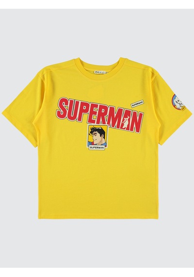 Superman Erkek Çocuk Tişört 10-13 Yaş Sarı