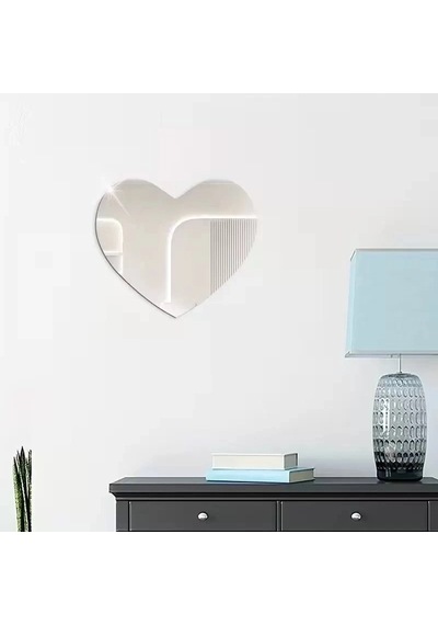 Durukar 30x30 Cm Kırılmaz Pleksi Dekoratif Duvar Aynası - Modern Organik Form 1. Sınıf Akrilik Ayna Çok Renkli
