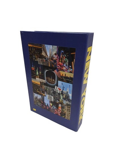 2025-676 New York Dekoratif Kitap Kutusu