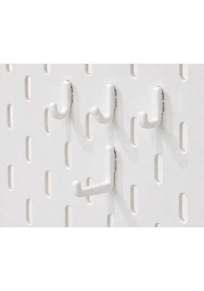 Modüler Masaüstü Pegboard Organizer Seti Kalemlik, Raf Ve Kancalı Düzenleyici Panel Ofis, Çalışma Masası Ve Hobi Alanları İçin Çok Amaçlı Organizer Beyaz