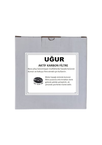 Uğur Uyumlu Uad 6022 Sa4d Beyaz Davlumbaz Karbon Filtre - 1 Takım 2 Adet